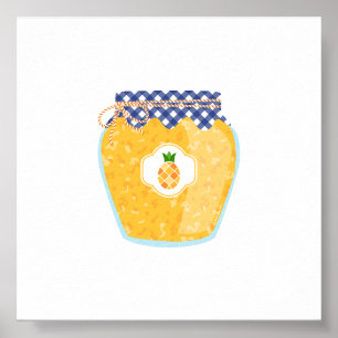Poster Comida de conservas - Emperramento do abacaxi