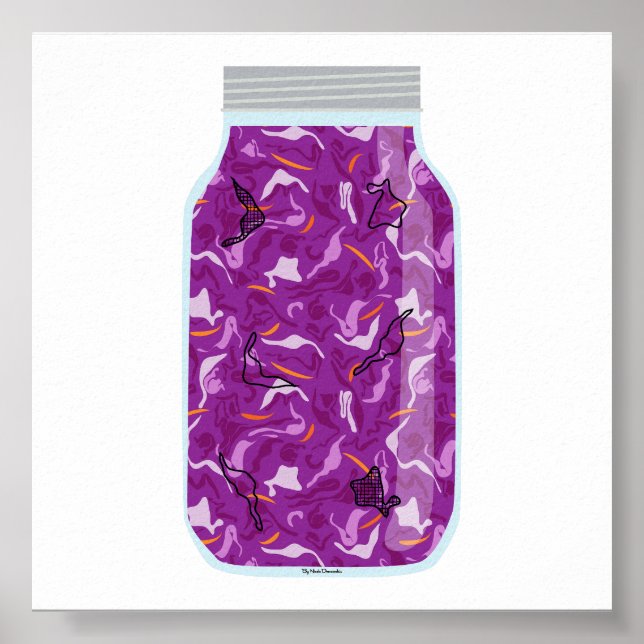 Poster Comida de latas - Coleslaw recolhido (Frente)