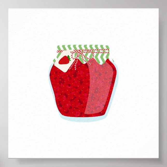 Poster Comida de latas - Emperramento de morango (Frente)