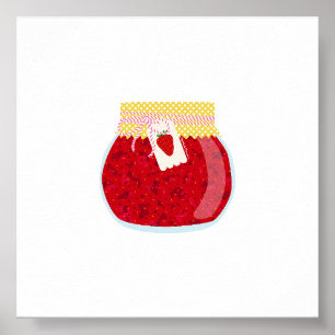 Poster Comida de latas - Pequeno sorvete de morango