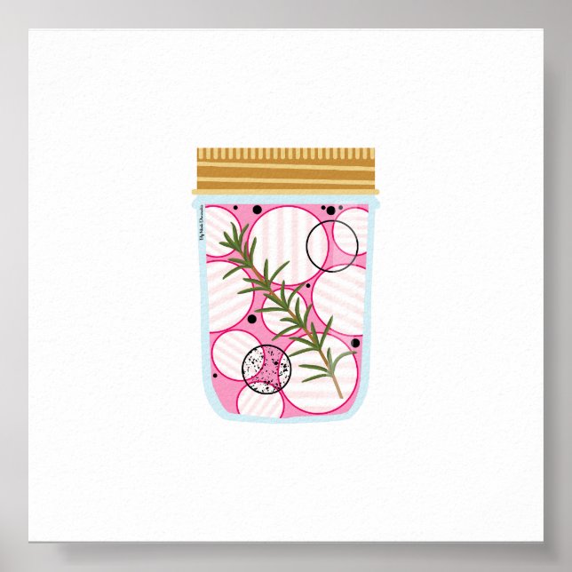 Poster Comida de latas - Rabanetes apanhados (Frente)