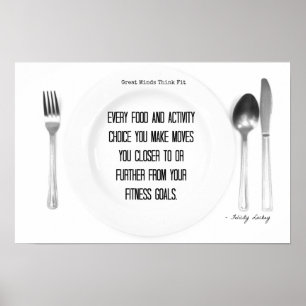 Pôster Comida de malhação e opções de atividade!