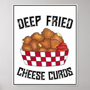 Poster Comida de Minnesota em Wisconsin, "Deep Fried Chee