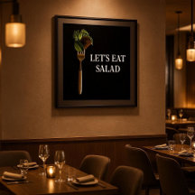 Comida de Salada Moderna para Comer com Garfo Pret