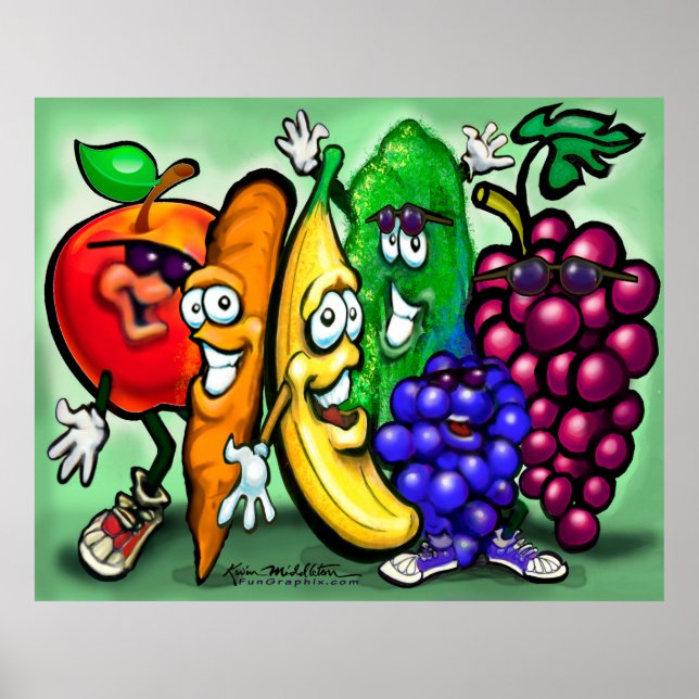 Poster Comida do Rainbow Party (Frente)