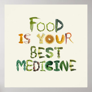 Poster Comida é o seu melhor remédio