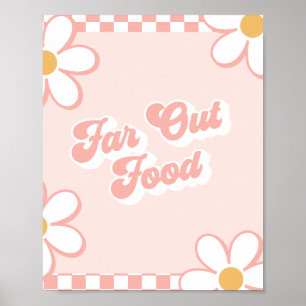 Poster Comida Fora de Série Sinal de Comida para Chá de B