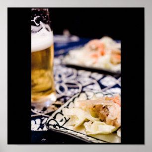 Poster Comida japonesa, imagens do Japão