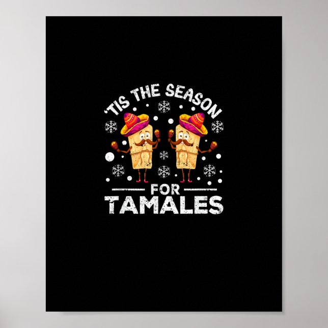 Poster Comida Mexicana Natalina É a Temporada para Ta (Frente)