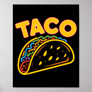 Poster Comida mexicana taco