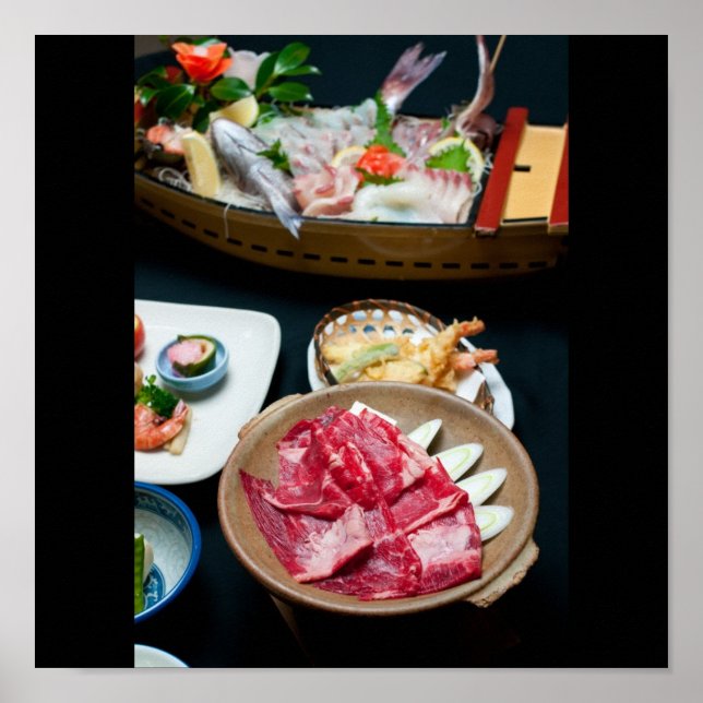 Pôster Comida no Japão, Comida japonesa (Frente)