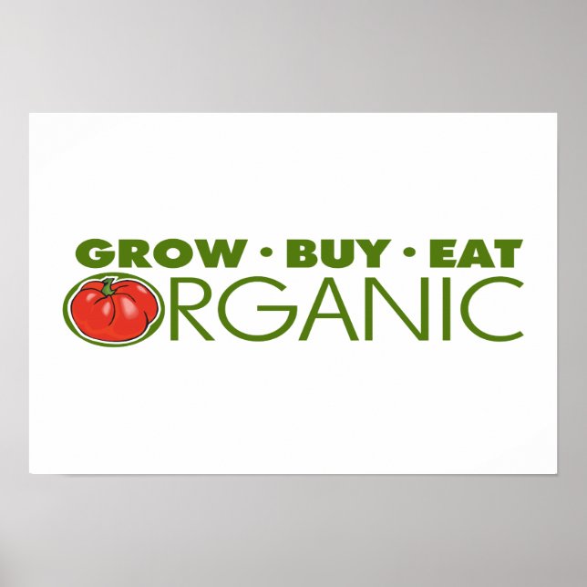 Pôster Comida orgânica (Frente)