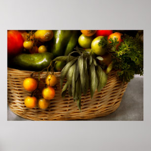 Pôster Comida - vegetariano - conselho prudente