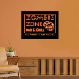 Poster Comida Zombie das Halloween Ainda Está Tão Fresca