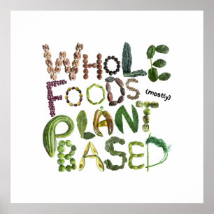 Poster Comidas Inteiras Baseadas Principalmente Em Planta
