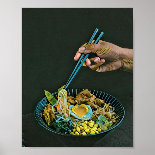 Poster Comidas japonesas (Frente)