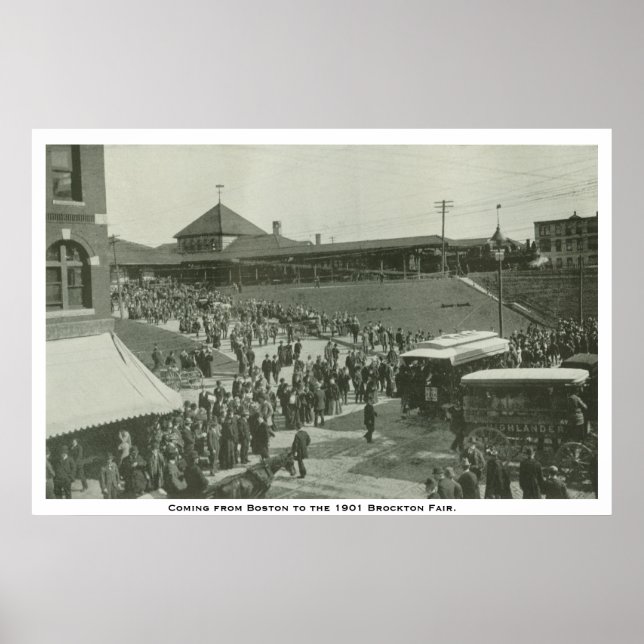 Poster Coming from boston to brockton fair. (Frente)