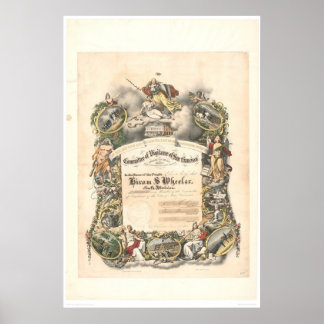 Poster Comitê de Vigilância de São Francisco (1825A)