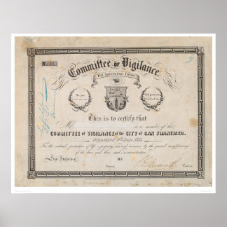 Pôster Comitê de Vigilância, São Francisco (2539A)