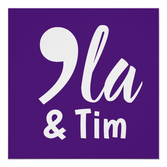 Pôster Comma Kamala e Tim 2024 (Frente)