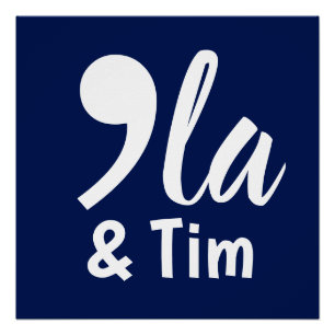 Pôster Comma Kamala e Tim 2024