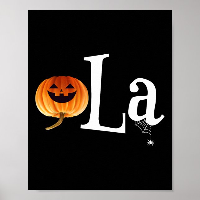 Poster Comma La Funny Kamala Harris Homens de Pumpkin Hal (Frente)