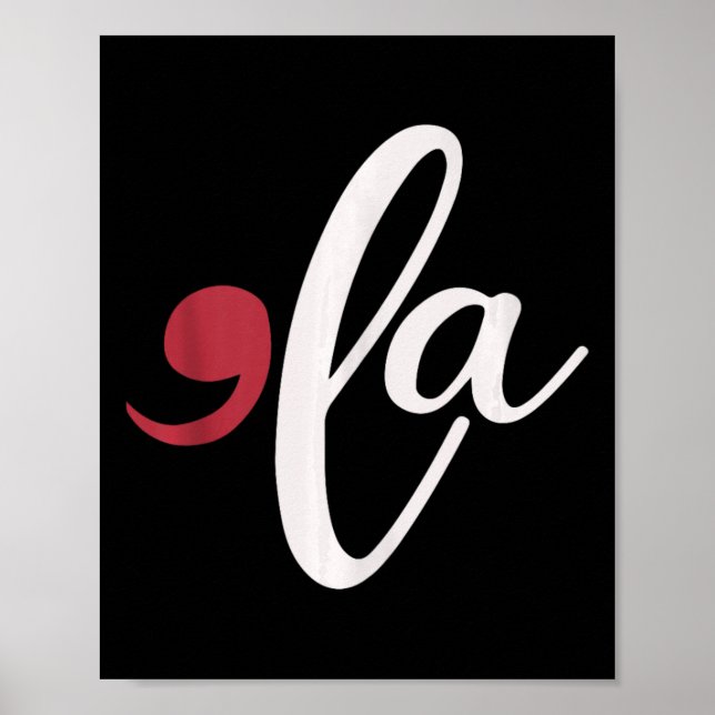 Poster Comma La Heart Kamala Harris 2024 Senhora Presiden (Frente)