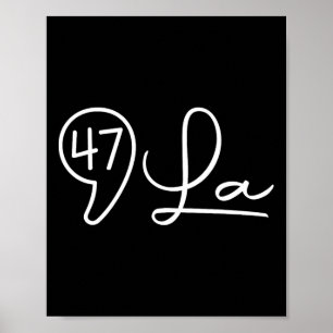 Poster Comma La Kamala Harris 47 Script Feminino Para Mul