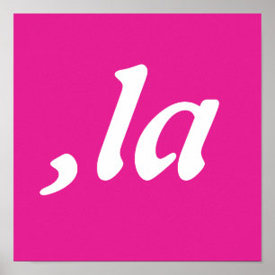 Poster Comma La Kamala Harris - design de texto personali