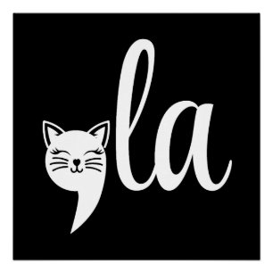 Pôster Comma La Kamala Harris - mãe de gato para Kamala