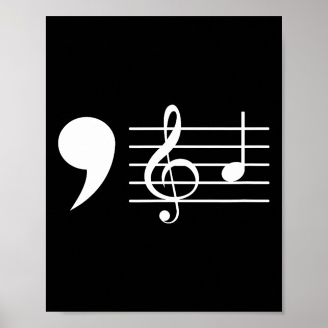 Poster Comma La Music Notes Kamala Harris Professor De Mú (Frente)