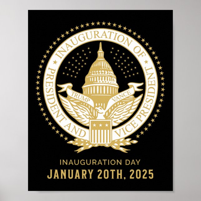 Poster Commemorate 60th Presidential Inauguration Preside (Frente)