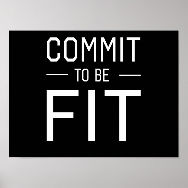 Poster Commit to be Fit (Frente)
