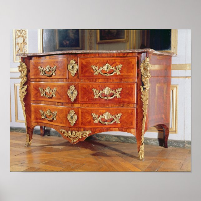 Pôster Commode Regência francesa, c.1720 (Frente)