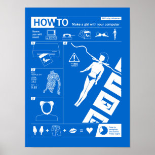 Poster Como a: Faça uma mulher com seu computador