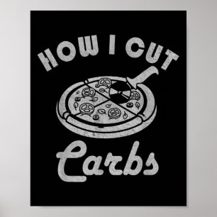 Poster Como Corto Carboidratos, Malhação Diet Sarcastic P