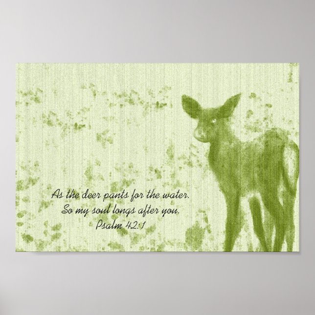 Pôster Como Deer Pants for the Water Psalm (Frente)