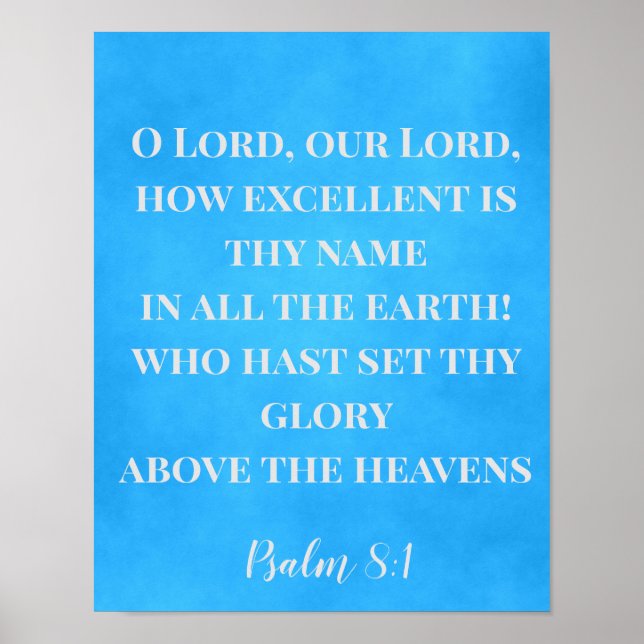 Poster Como é excelente o teu nome (Frente)