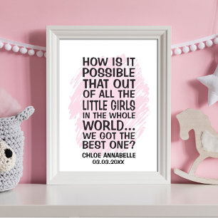 Poster Como é possível que de todas as meninas pequenas