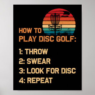 Poster Como Jogar Golf Disk Golf Disk