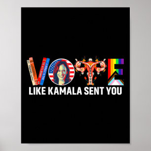 Poster Como Kamala Enviou Você Camisa Lgbt Feminista Úter
