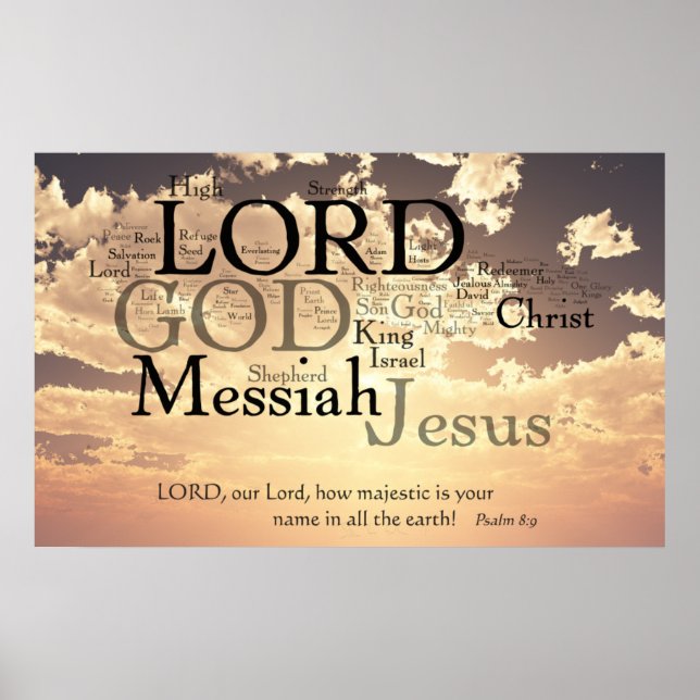 Pôster Como Majestoso é seu nome (Frente)