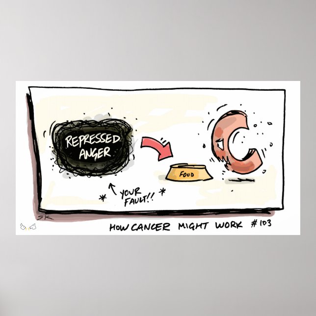 Poster Como o Cancer funciona com o Cancer Pposter (Frente)
