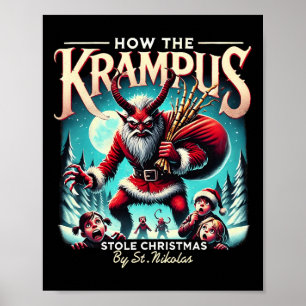Poster Como O Krampus Roubou O Krampus De Natal Está Cheg