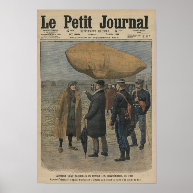 Poster Como os conquistadores aéreos são bem-vindos em Fr (Frente)