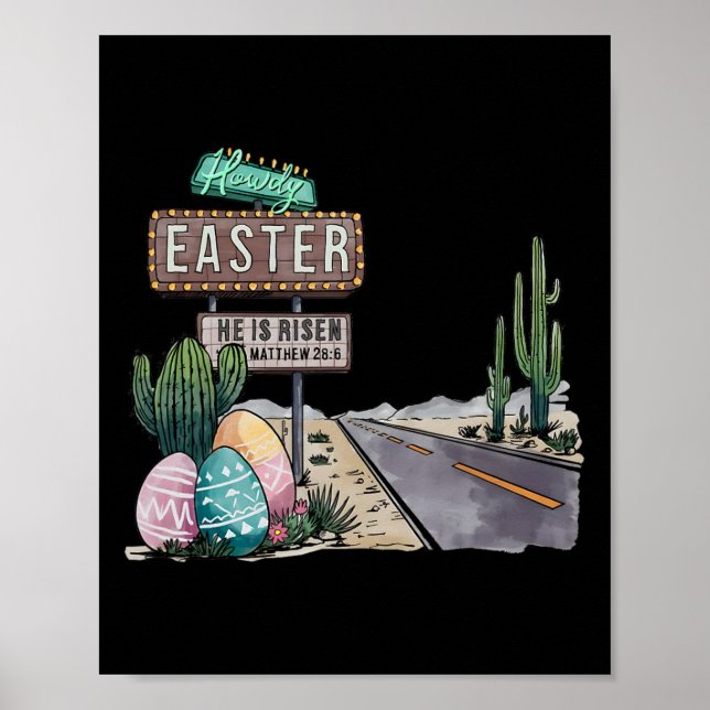Poster Como Páscoa Ele Está Risen (Frente)