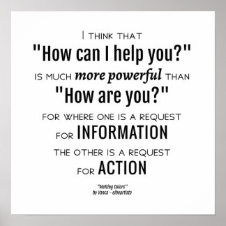 Pôster Como posso ajudá-lo?