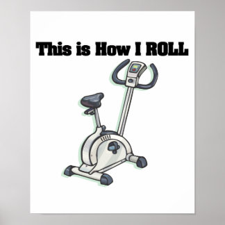 Poster Como Rolo (Exercício de bicicleta)