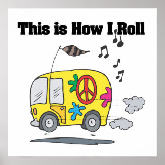 Poster Como Rolo (Hippie Van)
