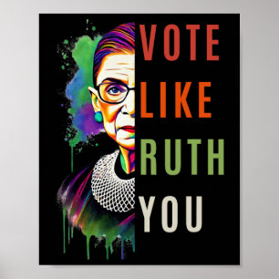 Poster Como Ruth Enviou Sua Colorida Arte Feminista